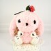 kawaii amigurumi Bunny pink fuzzy - Ready to Ship