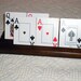 Walnut Playing Card Holder Set