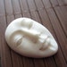 Carved Bone Oval Face Open Eye , Bone Component, Carved Oval Face, Jewelry making Supplies B431