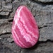 Gorgeous Pink Rhodochrosite , Tear drop shape, Semiprecious stone B412