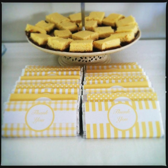 INSTANT DOWNLOAD Printable Yellow Chocolate by BlossomTreeDesigns