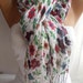 Woman floral Scarf Shawl Cowl headband