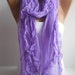 Lilac Curly Shawl/Scarf - Headband Necklace