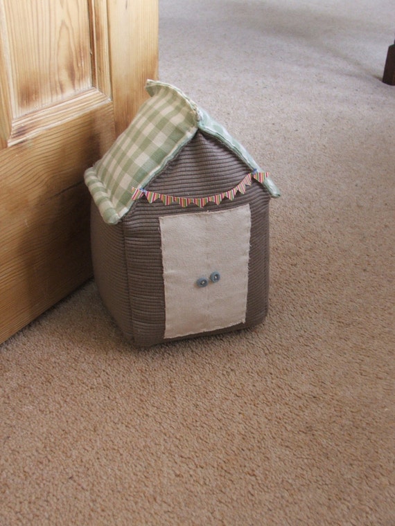 Handmade door stop Beach hut