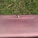 Vintage 60s Harry Levine crepe mauve colored formal clutch