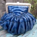 Vintage Cookie Jar Purse Blue Ceramic Collectible
