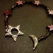 Purple mother of pearl star bracelet