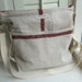 RESERVED FOR ANGIE,linen messenger, shoulder bag, hobo bag, crossover bag, slouchy bag