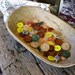 antique wood trencher bowl / primitive / small & LOVELY