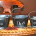 Set of 3 Tins/Planters with Chalkboard Labels
