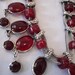 NECKLACE Silver and Glass, Stones c. 1970