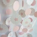 Baby Girl Garland, Pink and White, 10'