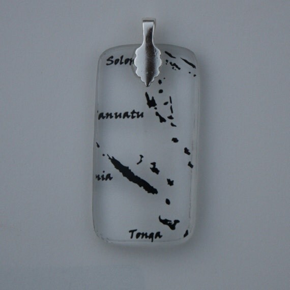 Items similar to Recycled Glass Rum Bottle Pendant. The Islands. on Etsy