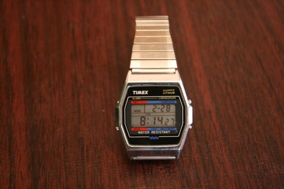 timex quartz lithium digital watch