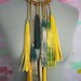 Yellow & Green tribal necklace with tassels