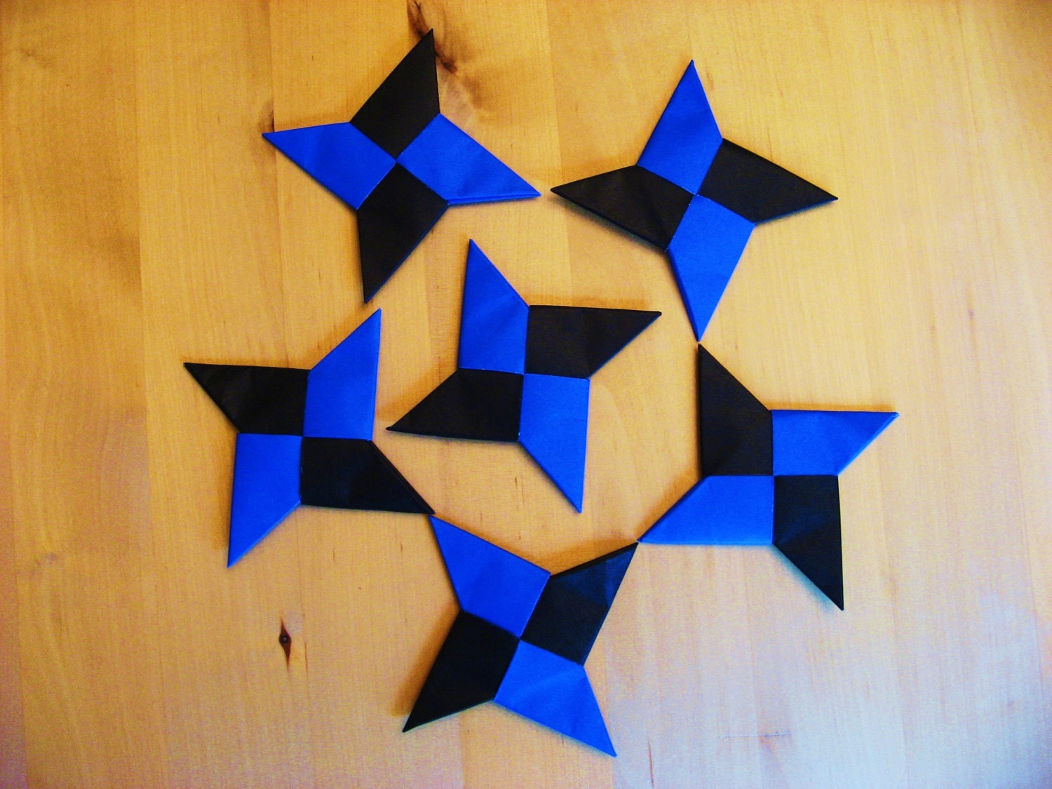 Origami Ninja Stars Set of 6 Ninja Throwing Stars for party