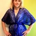 Electro Blue Hand Knitted Lace Gilet-Jacket-Cashmere-Mohair Jacket-