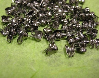 50pc gunmetal 2mm ball chain connectors-1586