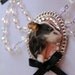 Taxidermy Mouse Cameo Style Necklace