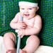6 Month Golf Baby Crochet Diaper Cover and Hat-Finished Product (READY TO SHIP)