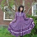 Reserved for Tessa Vintage 1970s INDIA GYPSY Maxi Dress Floral Gauzy Voile Cotton GORGEOUS