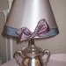 SALE - OmG - Vintage, antique, silver sugar bowl lamp with custom shade