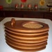 Vintage Coaster Teak Wood/Cork Coaster Set 6