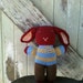 Crimson Knit Bunny