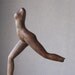 Reserved for Tom, Running I - modern wood sculpture, ooak hand carved wood statue