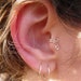 tragus ear cuff..."Sweet nothings"... silver Tragus ear cuff.