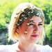 green patterned- Headscarf-hand embroidered yemeni-Hair Bandana