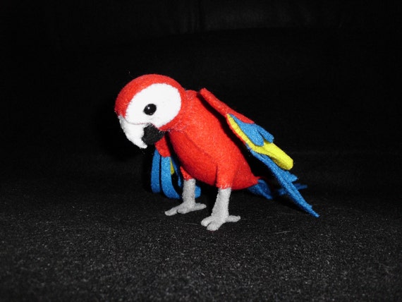 scarlet macaw plush