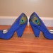 royal blue chunky heels