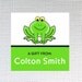 Frog Gift Tags or Calling Cards