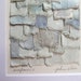 Handpainted Blue Watercolor Paper Collage