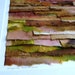 Bold Color Collage in Handpainted Tonal Shades of Orange Green Brown and Yellow
