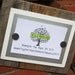 Aged Wood Magnetic Board with White Mat and Silver Metal - Picture Frame - Dry Erase Board