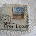 Baobab tree resin postage stamp brooch