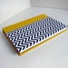 Yellow Chevron Blank Book - Small Pocket Hardback Journal