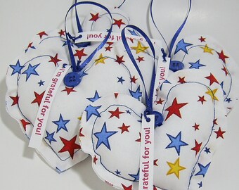 Suport Our Troops Thank You Gift Grateful Heart(TM) Set Patriotic