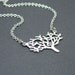 Modern Tree Necklace, Tree Jewelry, Silver Tree Necklace