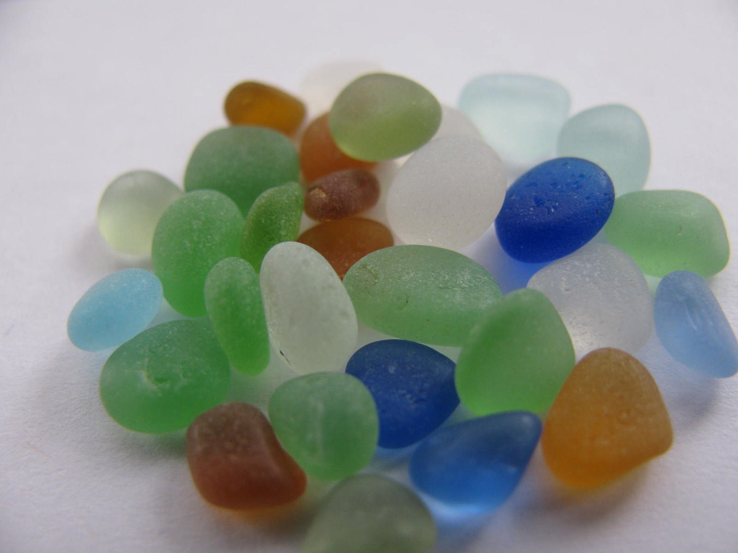 Extra Tiny Assorted Sea Glass Beads Beach by norwesterseaglass