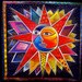 Patch Moon Sun 6" Iron On