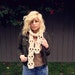 Hand Crocheted Classic Skull Scarf more colors