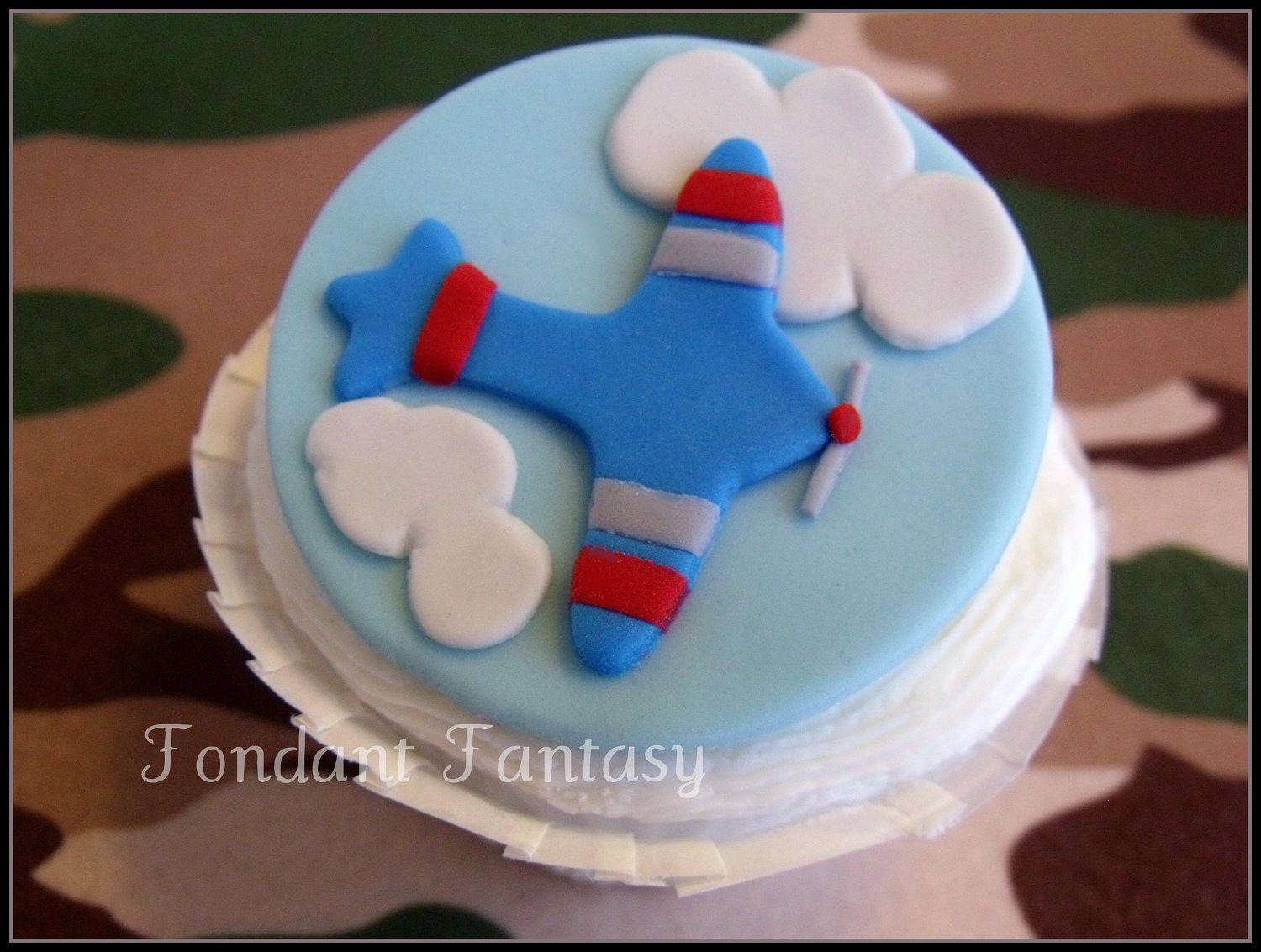 Airplane Cupcake Topper