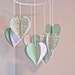 3D Paper Wedding Heart Mobile