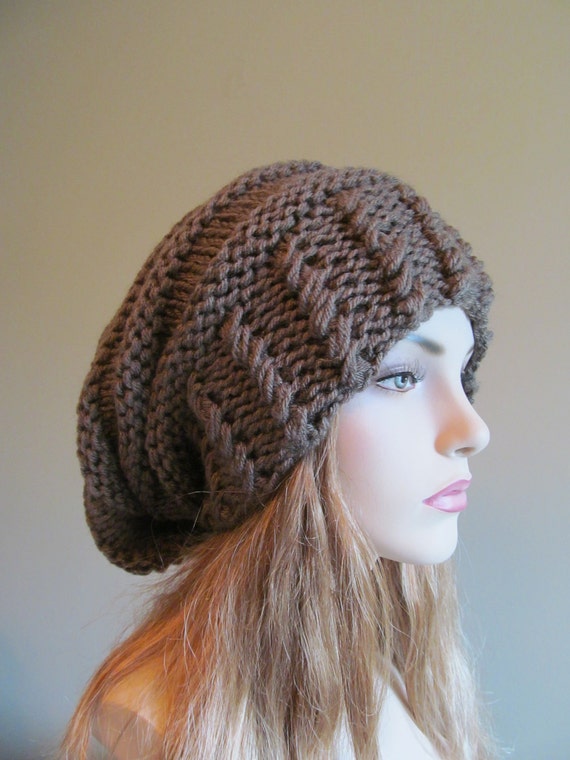Slouchy Beanie Slouch Hats Oversized Baggy Beret by Lacywork