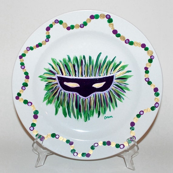 mardi gras plates