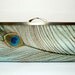 EllenVintage Silk Peacock Clutch in Mint, Wedding clutch, Bridal clutch, Bridesmaid clutch, Evening bag, Gift ideas