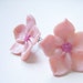 Sakura Cherry Blossom Earrings - Hand Sculpted Polymer Clay on Surgical Steel Posts 1"